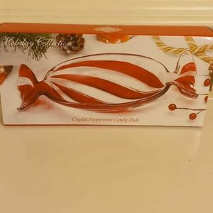 Crystal Peppermint Candy Dish